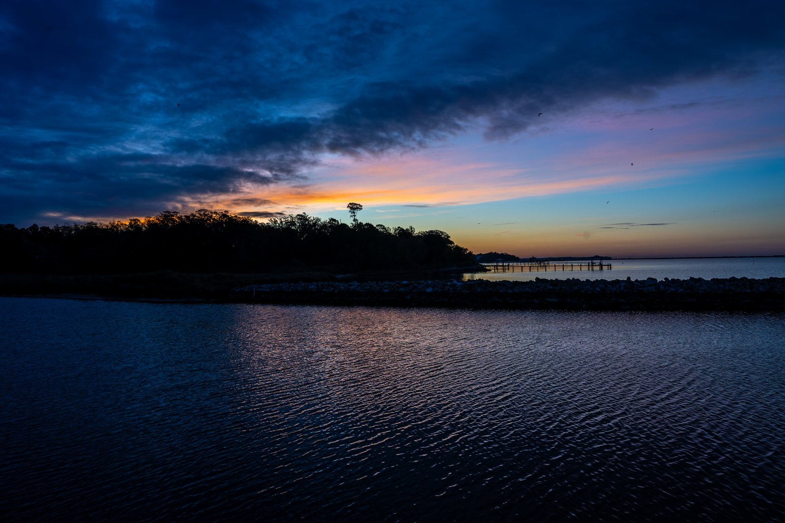 Sunrise from the Ocean Springs Harbor Pier
