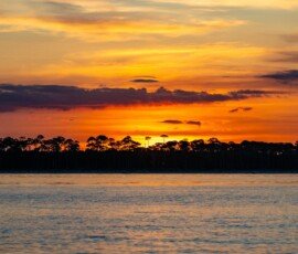 Sunrise - Looking north over Deer Island