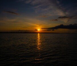 Sunrise - Looking north over Deer Island